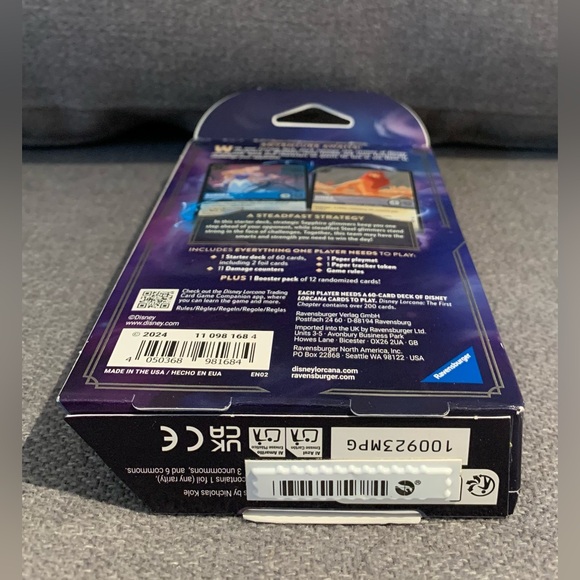 Disney Lorcana The First Chapter Starter Deck Sapphire & Steel NEW w/ Booster - Picture 6 of 6